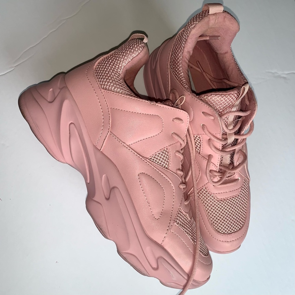 Steve Madden Pink Platform Sneakers